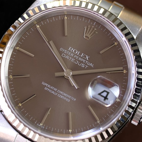 Rolex Datejust RARE Brown Dial 36mm Watch - Picture 2 of 12